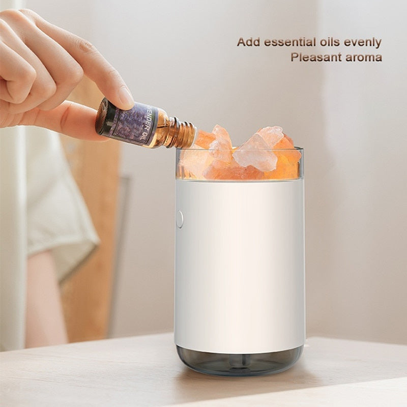 Difusor de Aromaterapia Vexa — Piedra de Sal · Luz Cálida
