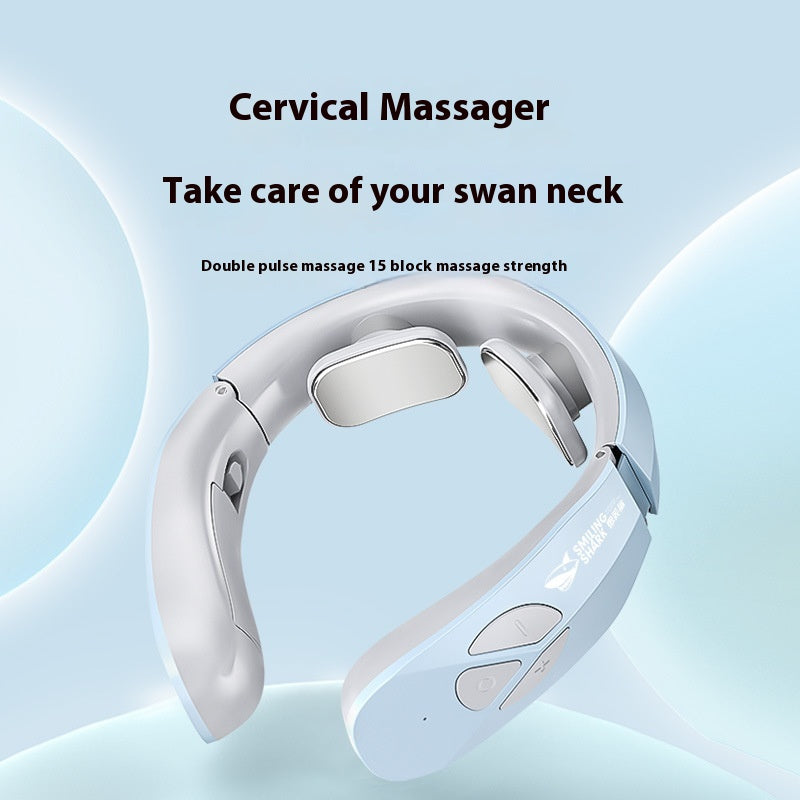 Masajeador cervical en uso