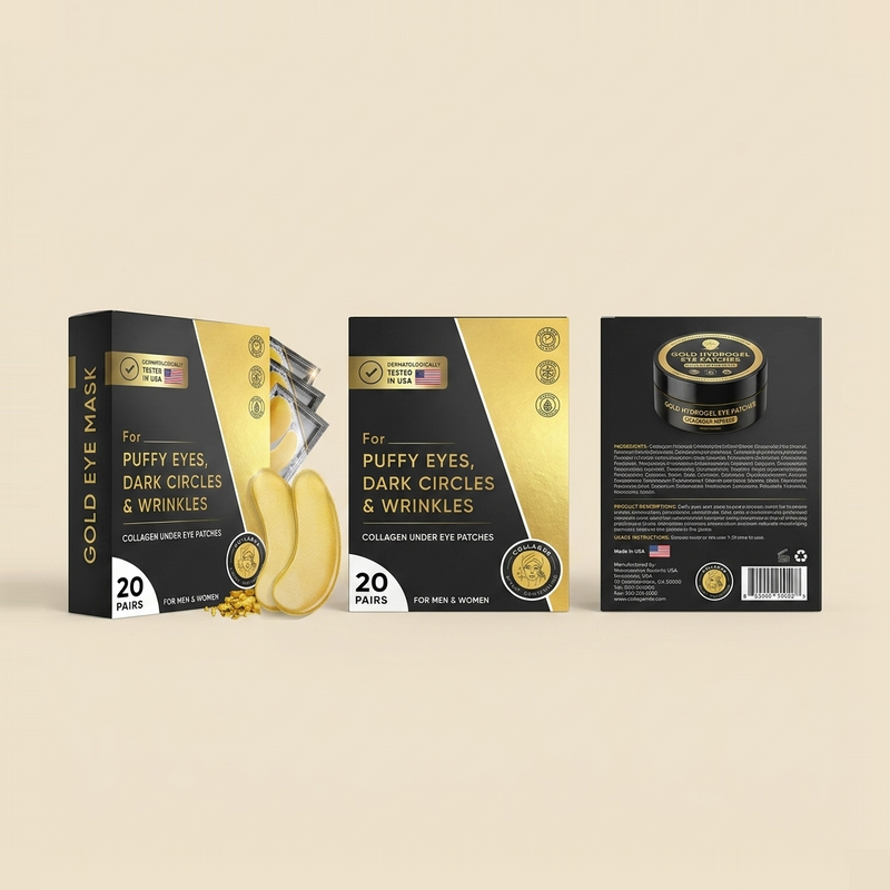 Vexa Gold Under-Eye Patches — Depuff · Dark Circles · Fine Lines