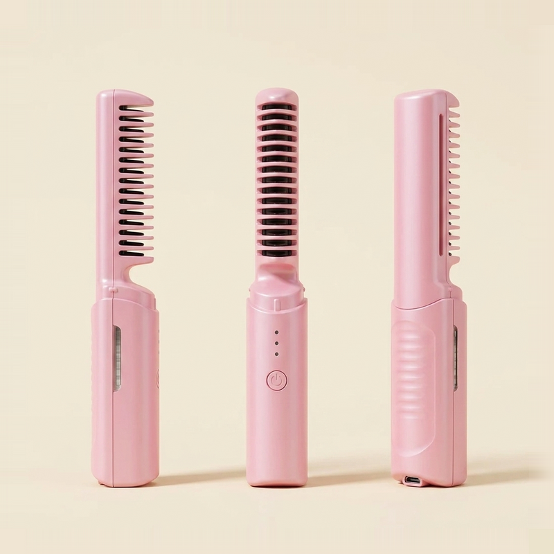 Peine Alisador Iónico Inalámbrico Vexa — Retoques Sin Frizz: 3 ángulos