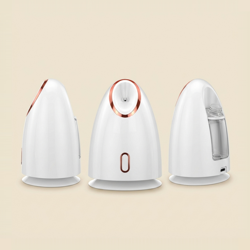 Vaporizador Facial Nano Vexa — Spray Térmico · Abre y Limpia Poros: 3 ángulos