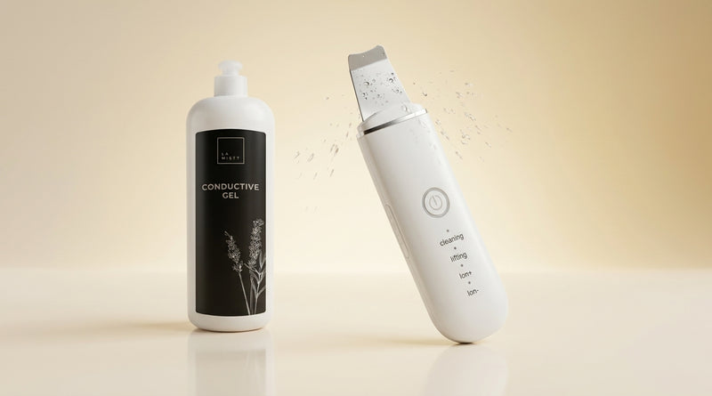 Pack Ritual Facial Vexa sobre fondo crema dorado premium