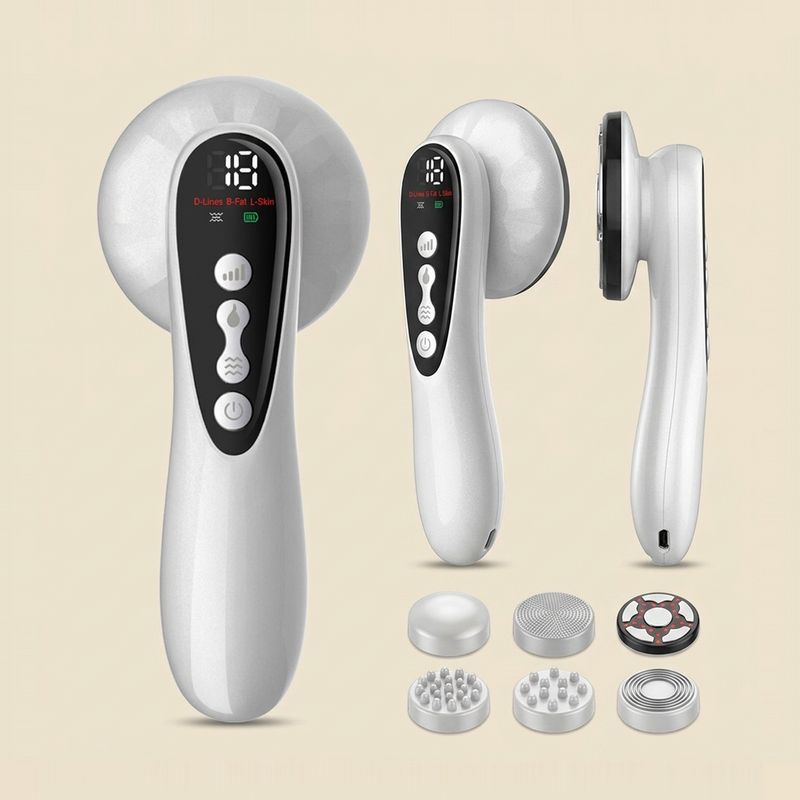 5-in-1 Body Sculpting Massager — Stomach, Arms & Legs, three angles