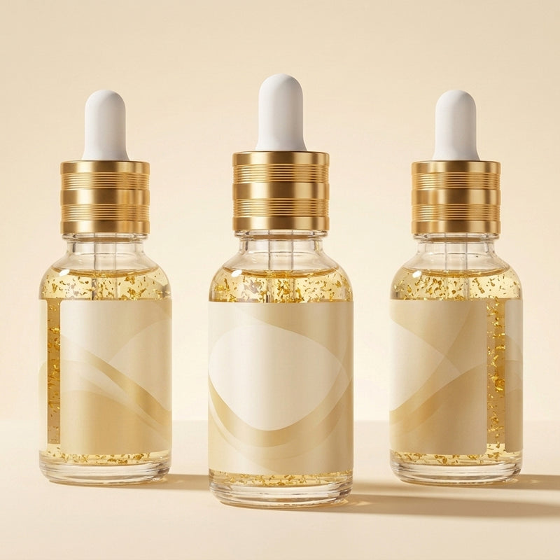 Vexa 24K Gold Serum - 3 angles