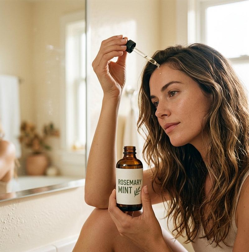 Aceite Capilar de Romero y Menta — Crecimiento y Cuero Cabelludo (60ml)